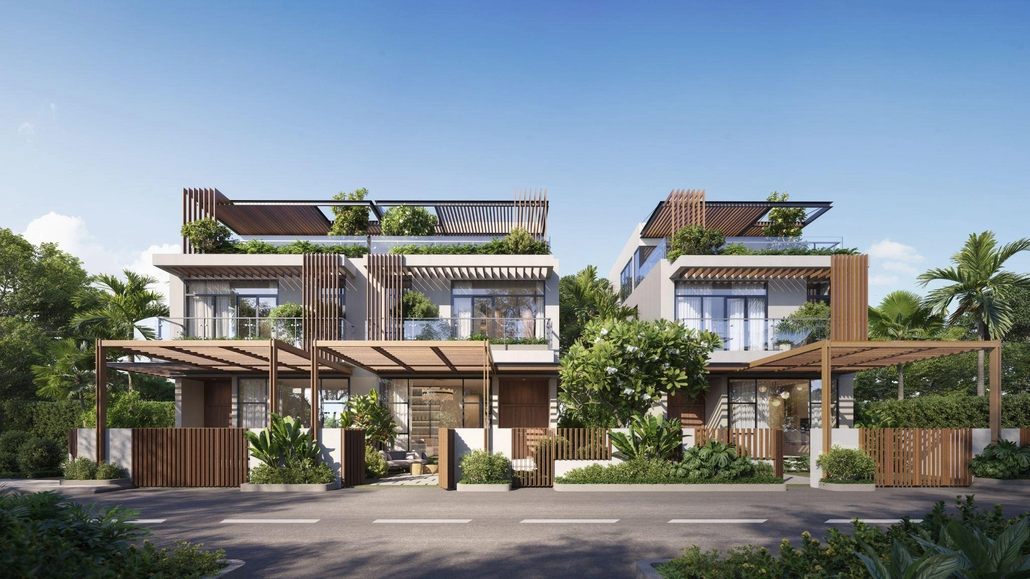 Biệt thự The Villas với dấu ấn kiến trúc Modernist hiện đại hài hòa giữa không gian xanh mát